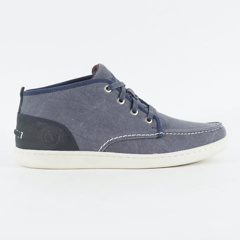 Mens Timberland NM Cup Chukka 6234A Navy Blue Canvas Lace Up Chukka Boots 