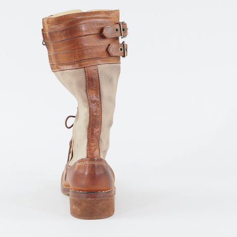 Womens Timberland Lucille Boot Company 67625 Tan Leather Casual Zip Side Boots