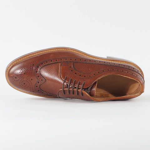 Mens John White Wroxton 11387 Dark Warm Brown Leather Lace Formal Oxford Shoes