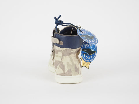 Juniors Timberland Groveton 6 In A15ZK Beige Leather Kids Boots Lace Up Trainers