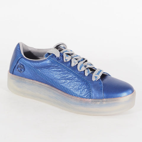 Womens Timberland Marblesea A252R Blue Leather Lace Up Casual Walking Trainers