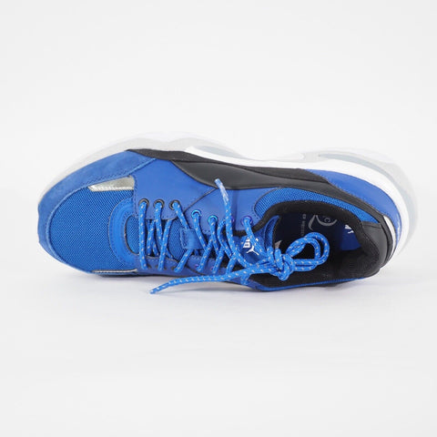 Adults Puma MCQ Tech Runner Low 359499 01 Blue Cotton Lace Casual Walking Shoes 