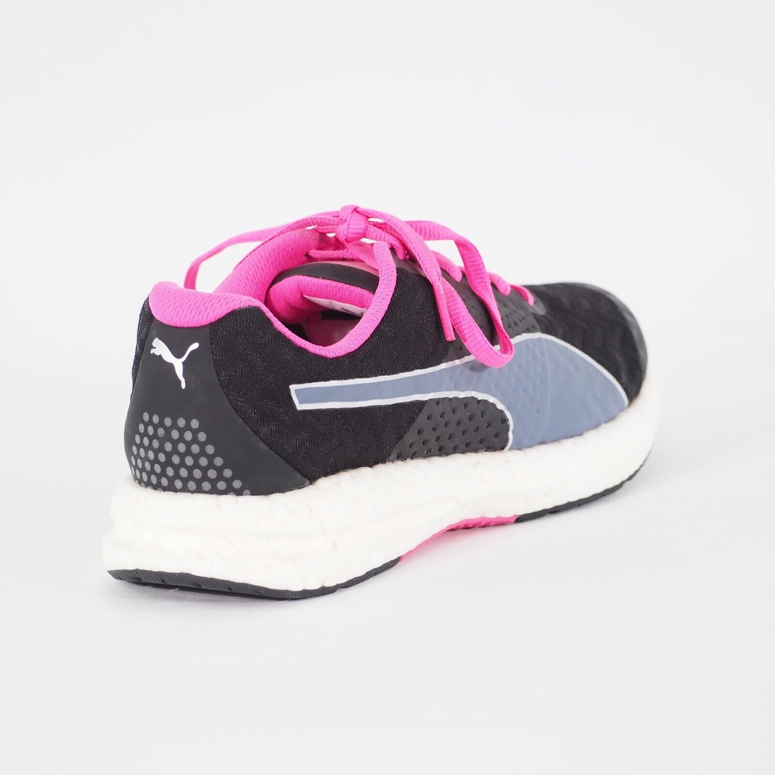 Womens Puma NRGY 188962 01 Black/Pink Lace Textile Running Walking Ladies Shoes 