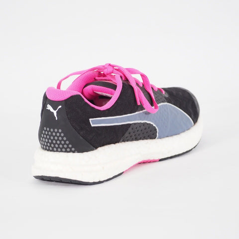 Womens Puma NRGY 188962 01 Black/Pink Lace Textile Running Walking Ladies Shoes 
