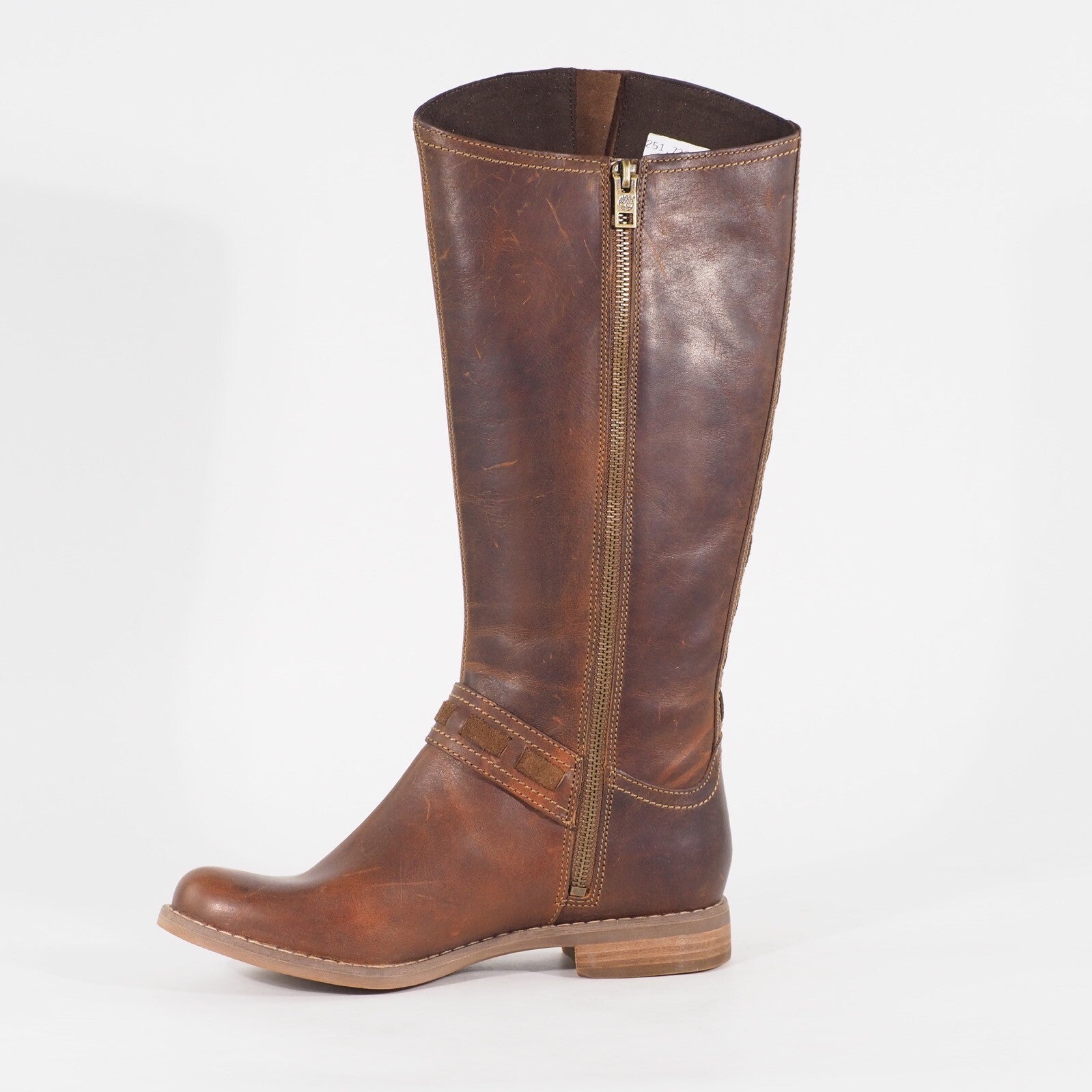 Womens Timberland Savin Hill 8548R Tan Leather Zip Up Casual Walking Boots