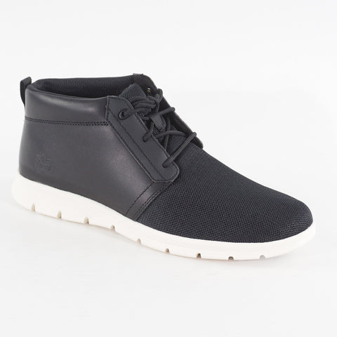 Mens Timberland Premium Graydon A10G8 Black Textile Leather Casual Chukka Boots