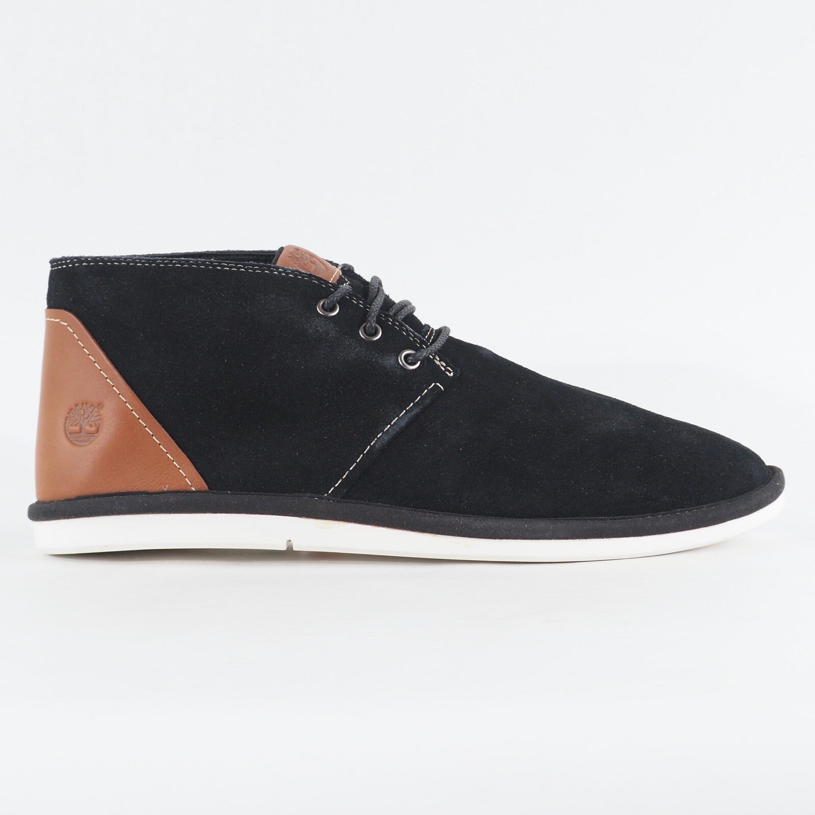Mens Timberland City Shuffler Chukka A12JK Black Leather Lace Up Chukka Boots