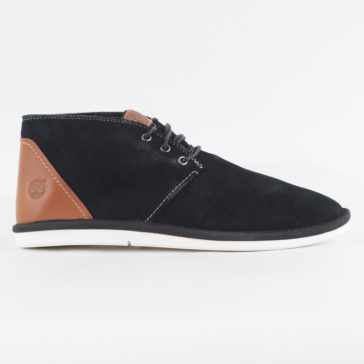 Mens Timberland City Shuffler Chukka A12JK Black Leather Lace Up Chukka Boots