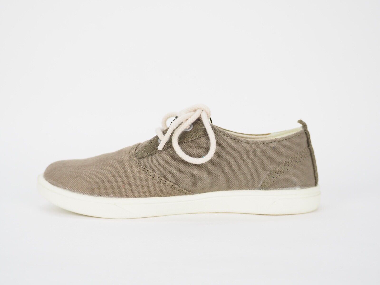 Toddlers Timberland Canvas A1JCF Taupe Casual Light Lace Up Trainers Kids Shoes