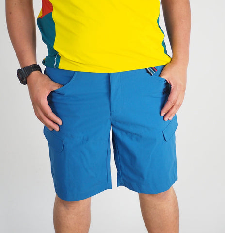 Mens Jack Wolfskin SOF 5006191 Moroccan Blue Comfort Fit Hiking Summer Shorts