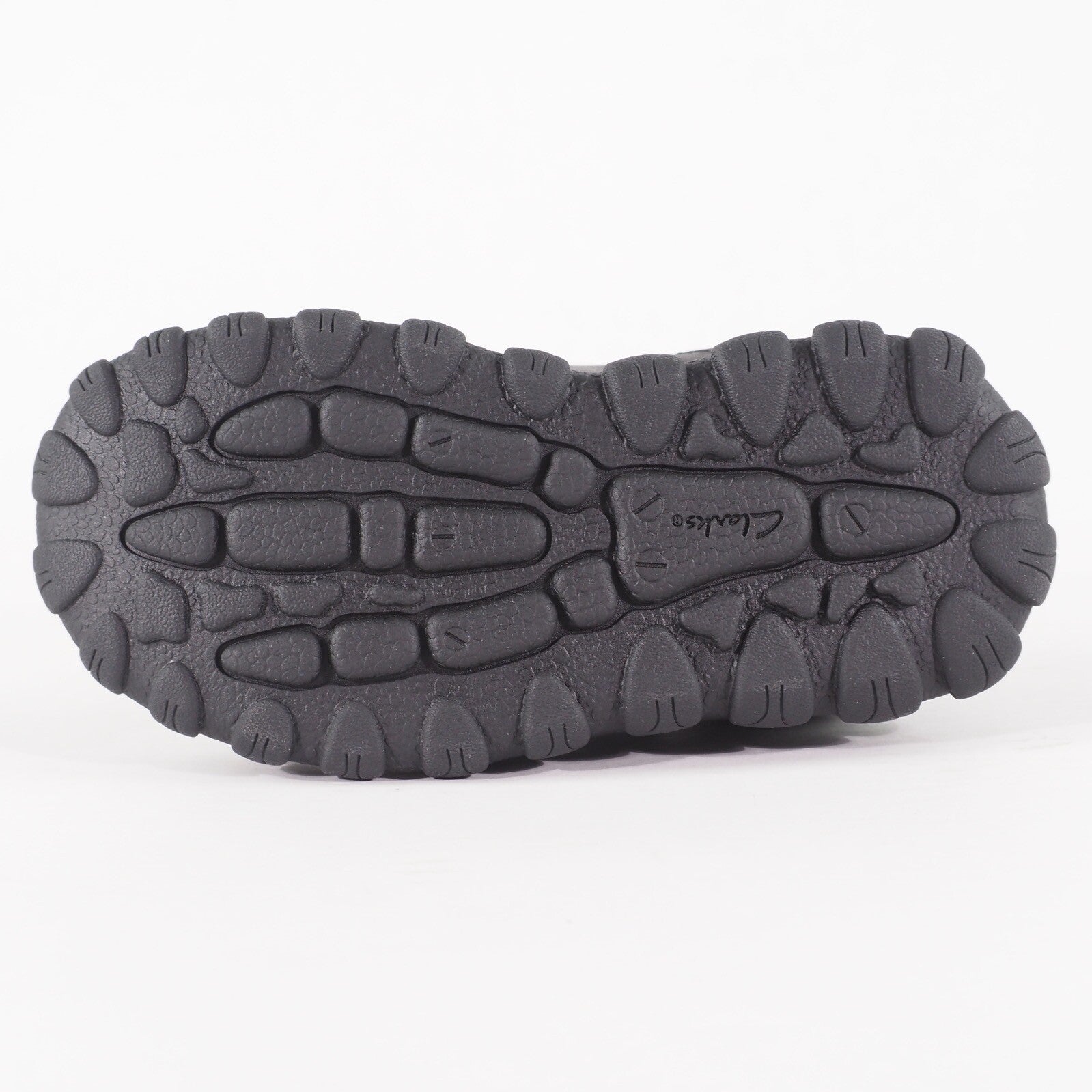 Boys Clarks Tyrex Ride Black Leather Double Strap School Walking Kids Shoes