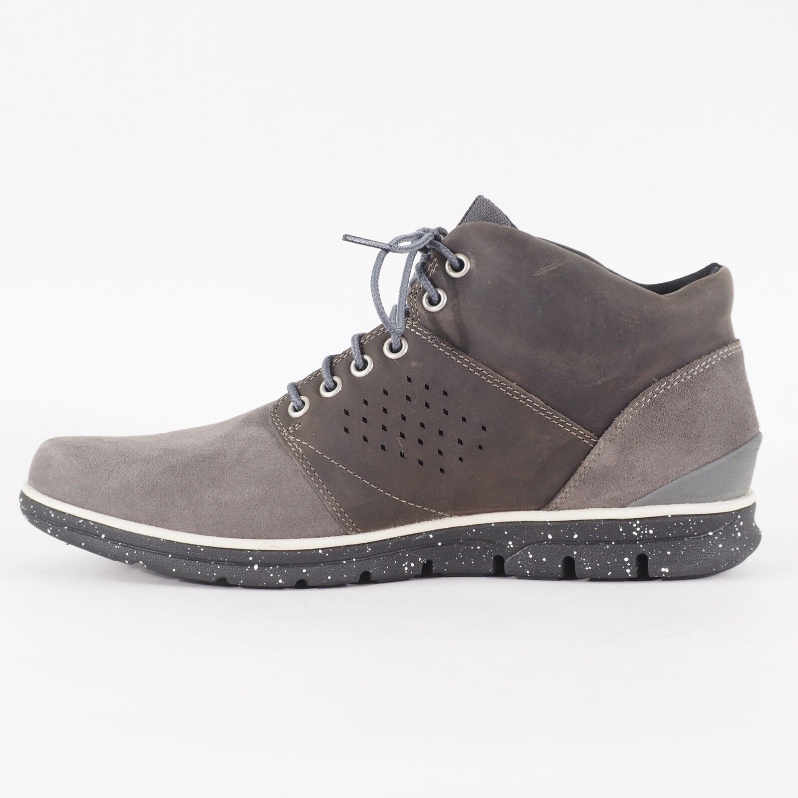 Mens Timberland Bradstreet Half Cab A14O7 Grey Leather Lace Up Casual Boots