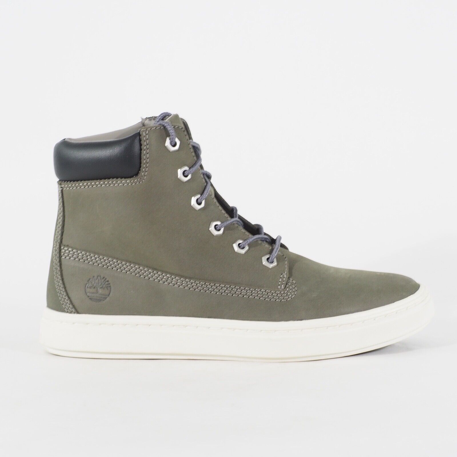 Womens Timberland Premium 6 Inch A1ITX Grey Leather Lace Casual Walking Boots