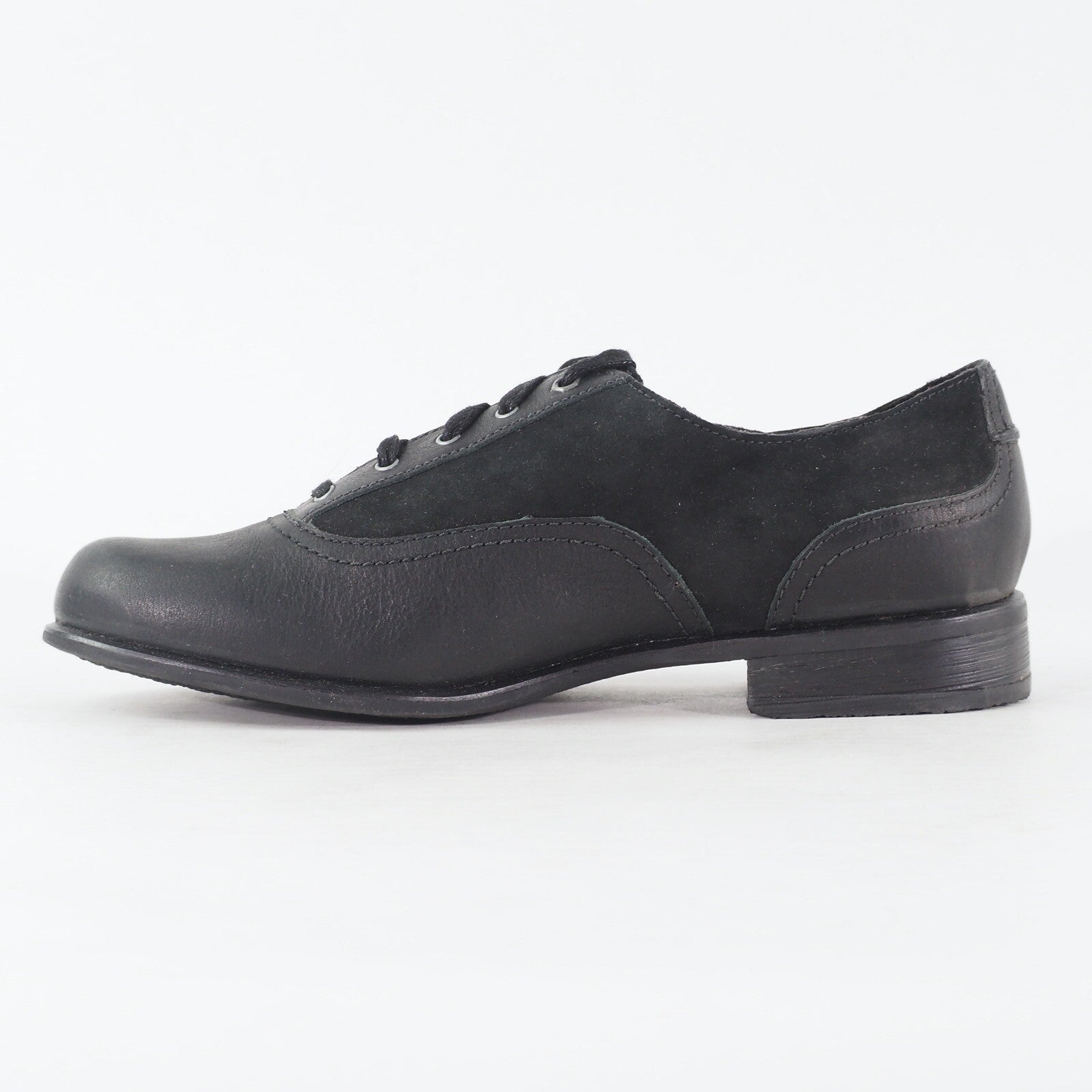 Womens Timberland Wiltshire Oxford 25699 Black Leather Lace Low Top Formal Shoes