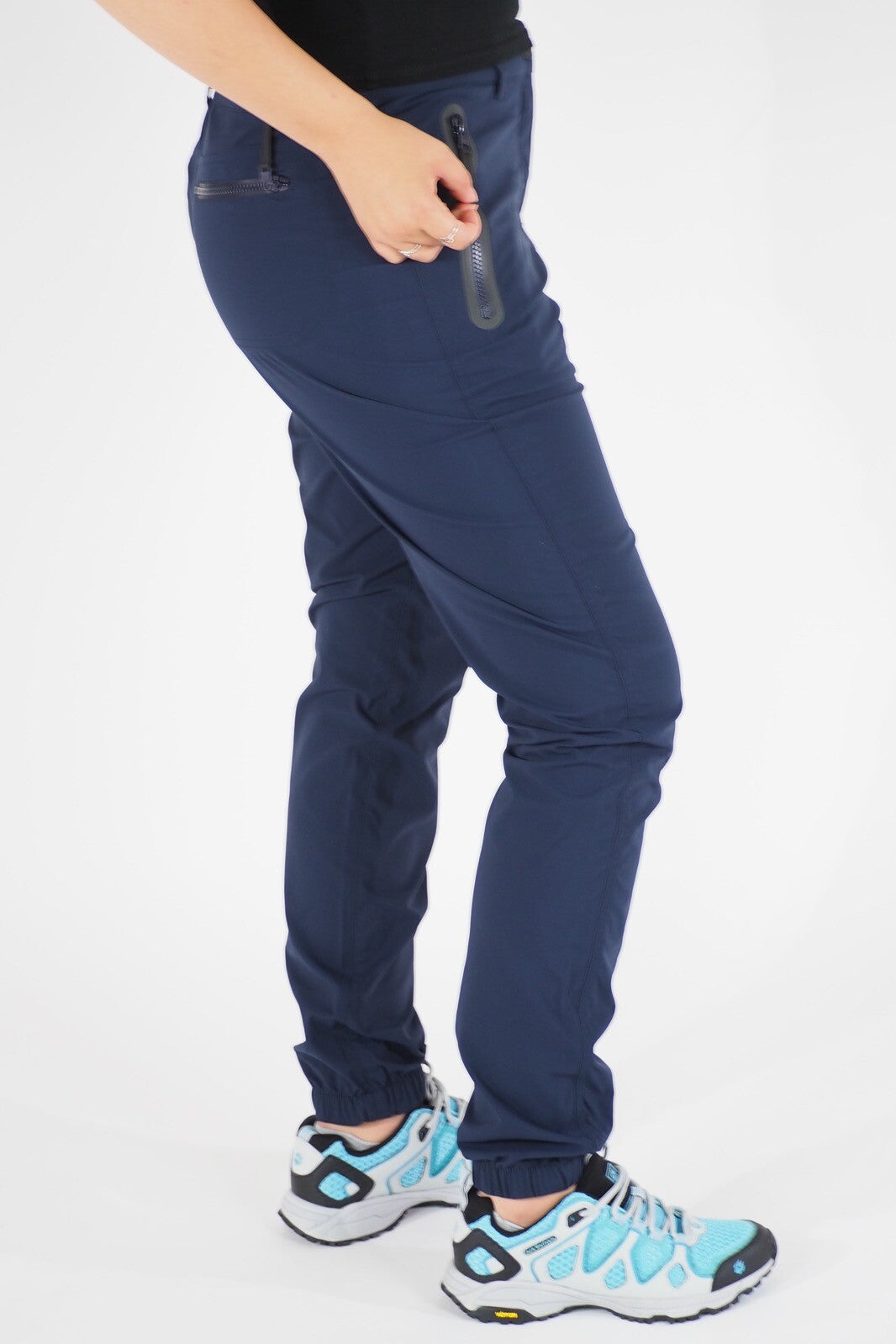 Womens Jack Wolfskin New Seattle 1505021 Midnight Blue Windproof Hiking Trousers