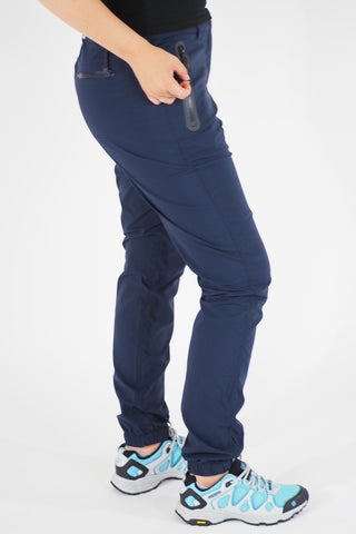 Womens Jack Wolfskin New Seattle 1505021 Midnight Blue Windproof Hiking Trousers