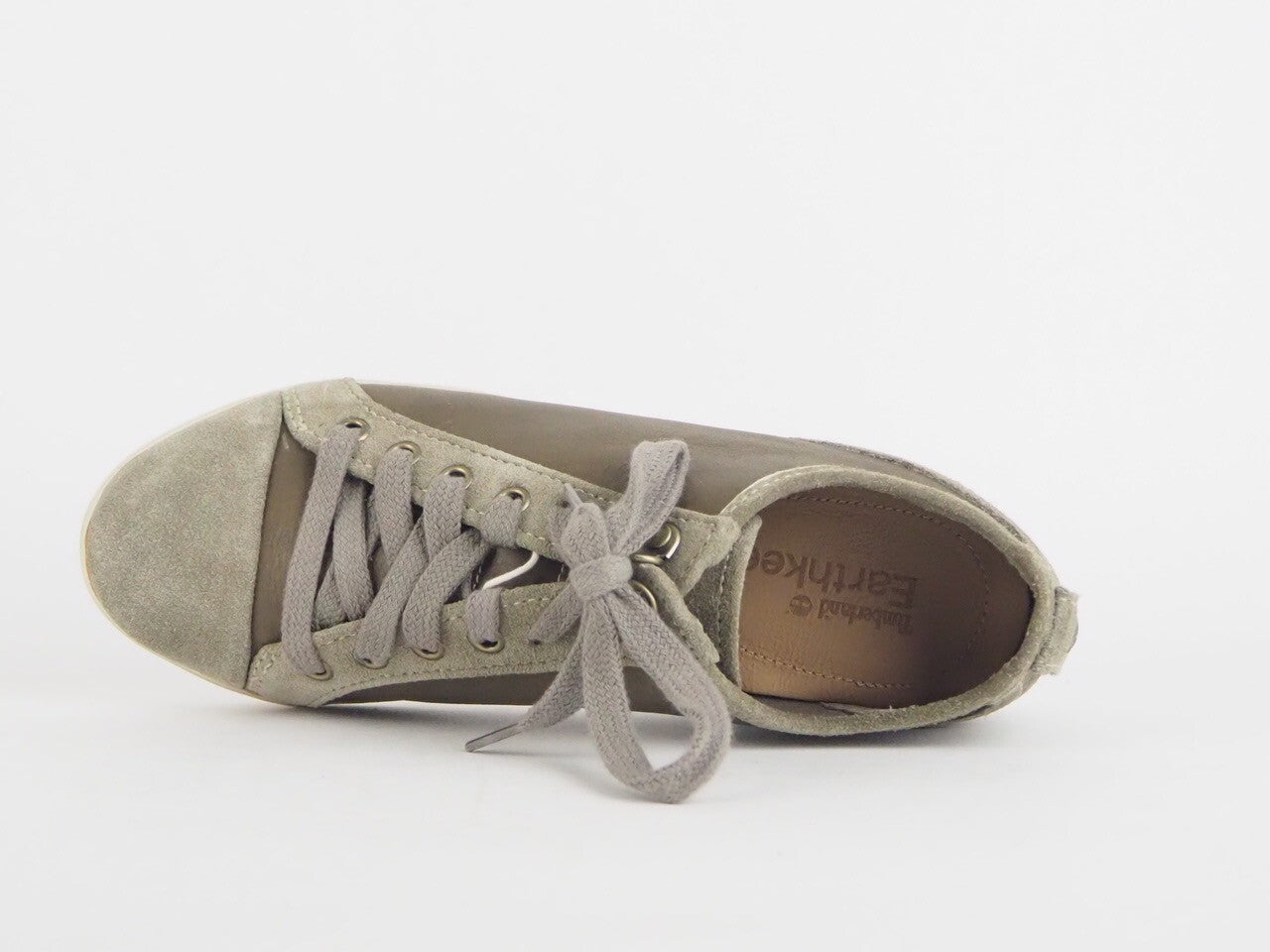 Womens Timberland Ballard Ox Grey Trainers 3849R Leather Lace Up Ladies Shoes