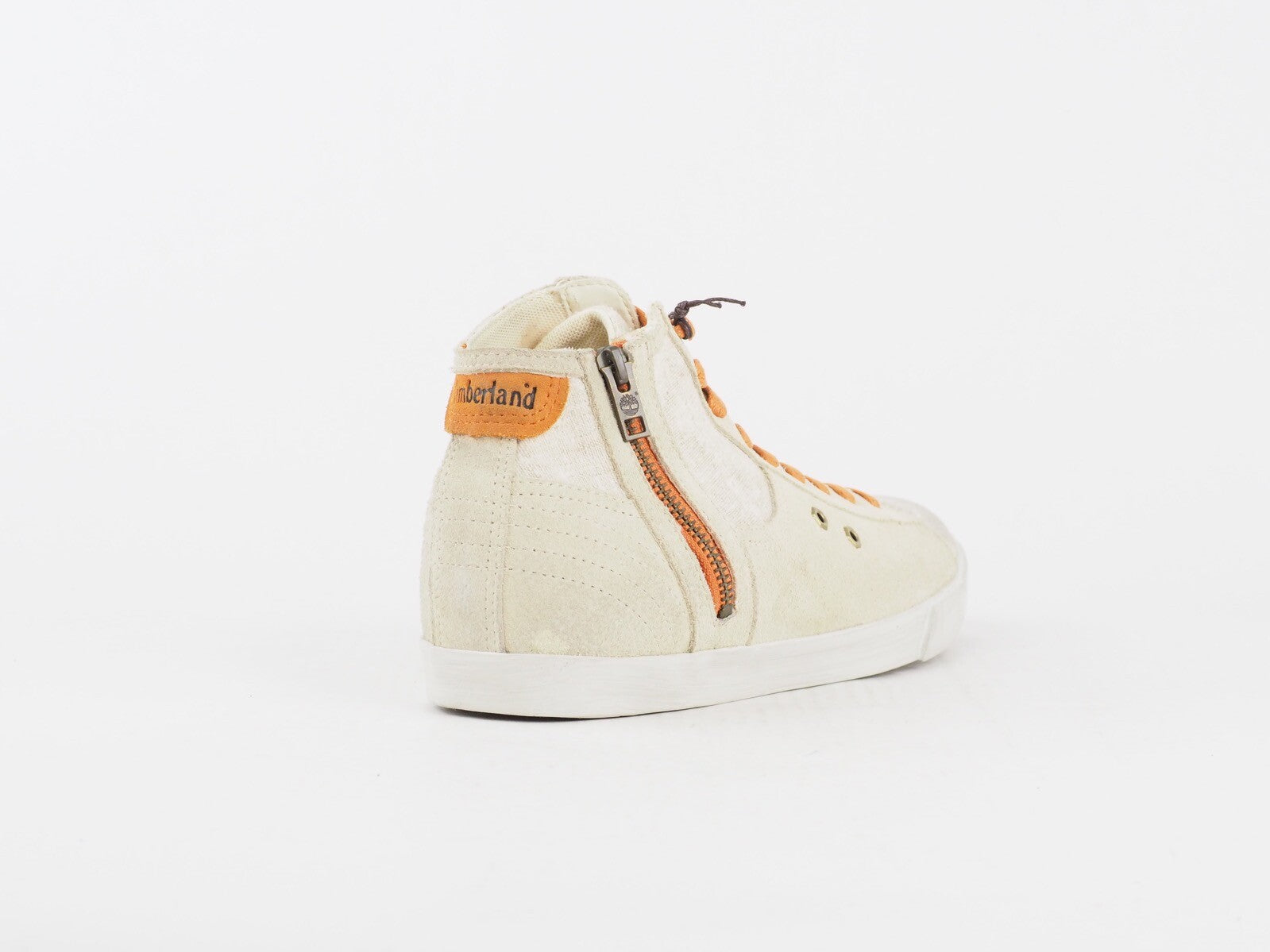Womens Timberland EK Glastenbury 8230B Beige Leather Sneakers Lace Up Trainers