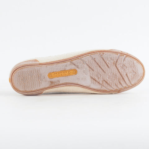 Womens Timberland Northport Oxford 3962R Olive Canvas Leather Flat Lace Up Shoes