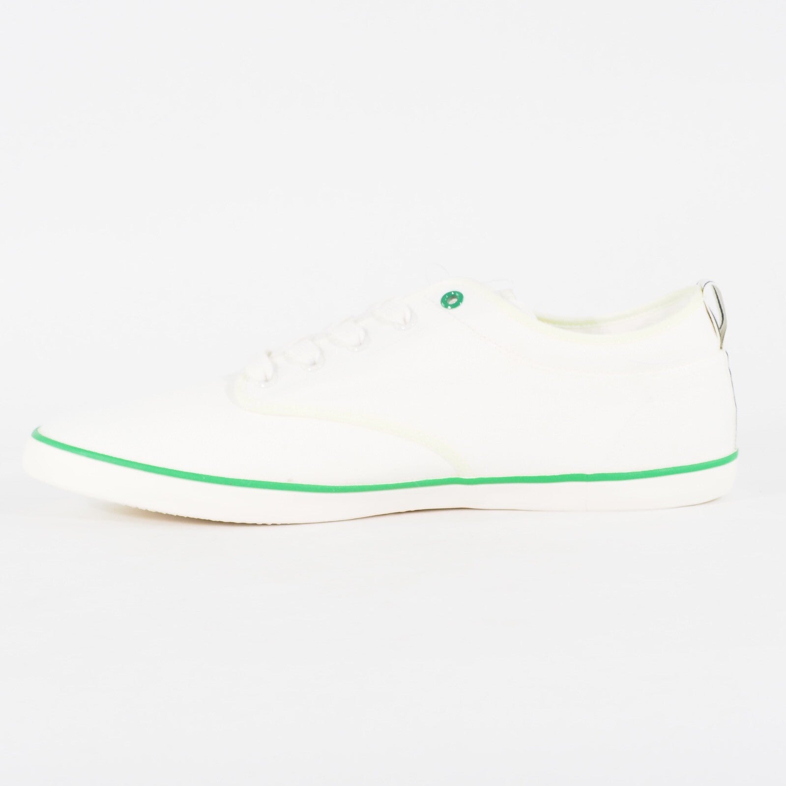 Mens FILA Wimbledon 1911 White Green Lace Up Sports Tennis Canvas Trainers