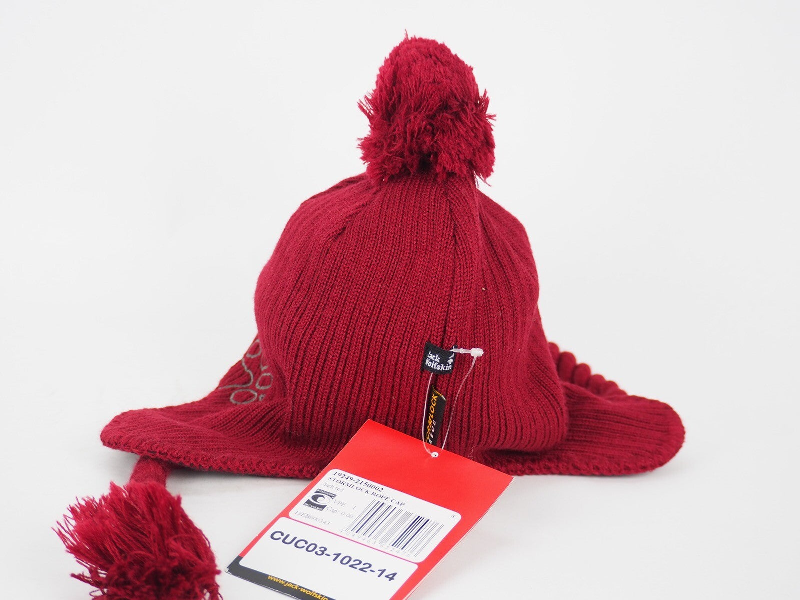 New Jack Wolfskin Womens Stormlock Rope Hat 19249 Winter Bobble Hat