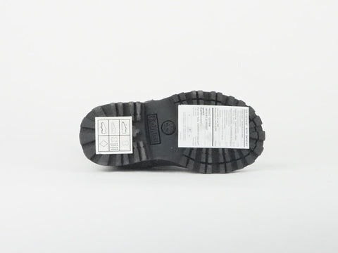 Kids Timberland Mid Biker 80848M Black Leather Girls Zip Up Boots