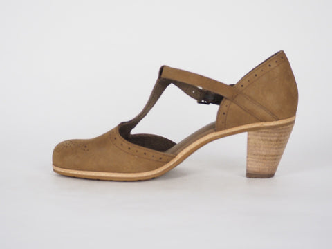 Womens Timberland Montvale 8047R Light Brown Leather Casual High Heel Shoes