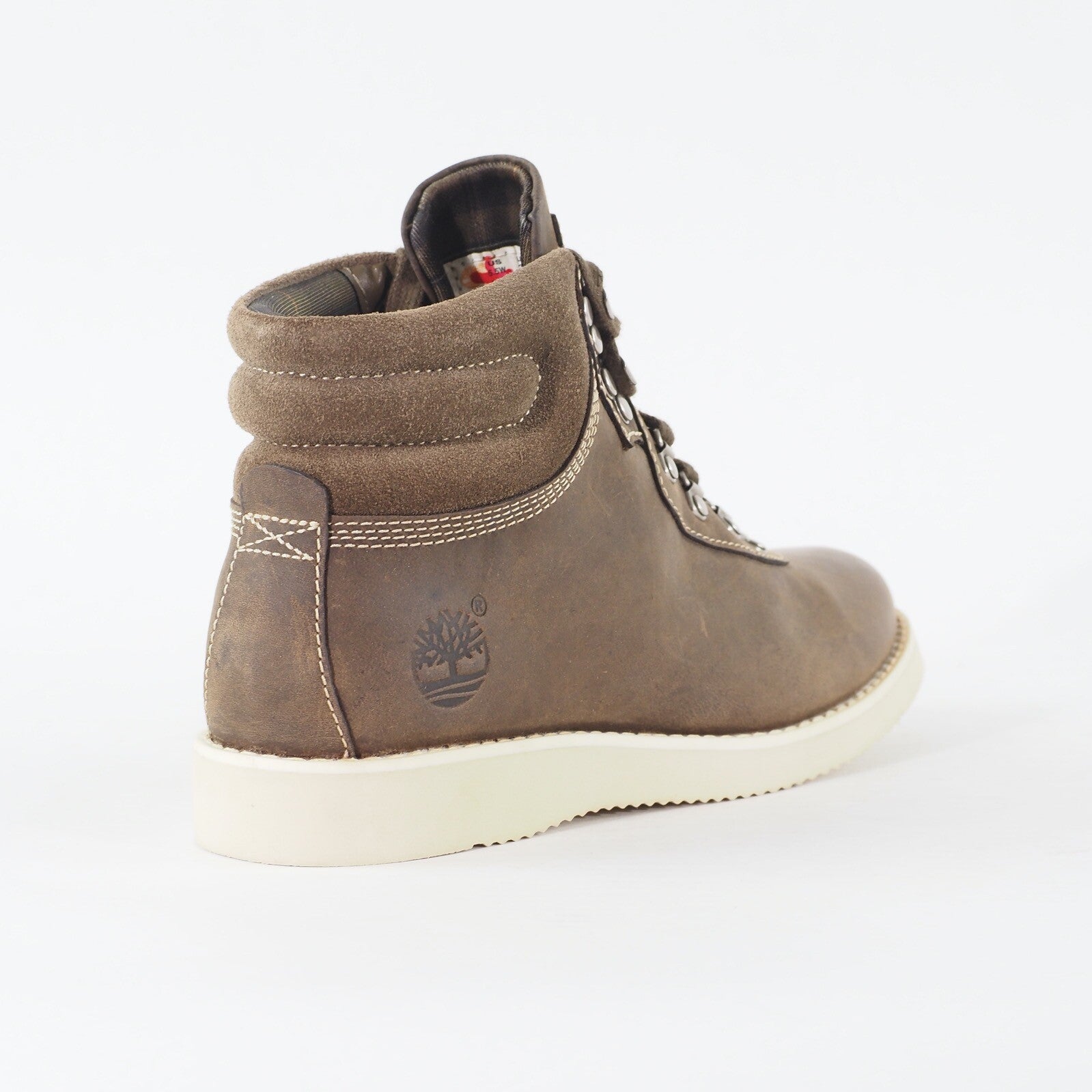 Womens Timberland Brattle Hiker 3354R Dark Olive Leather Lace Up Casual Boots