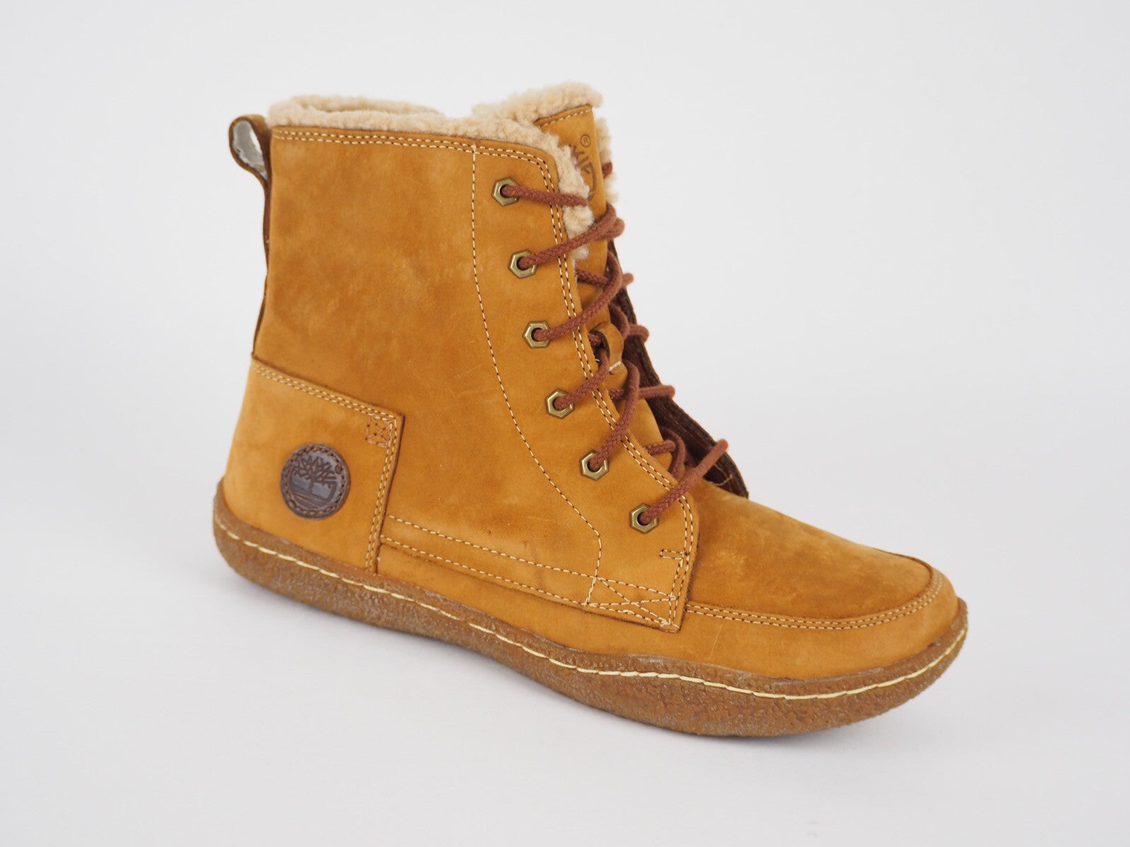 Juniors Timberland GRFTN Hill 28939 Light Brown Lace Up Casual Winter Boots