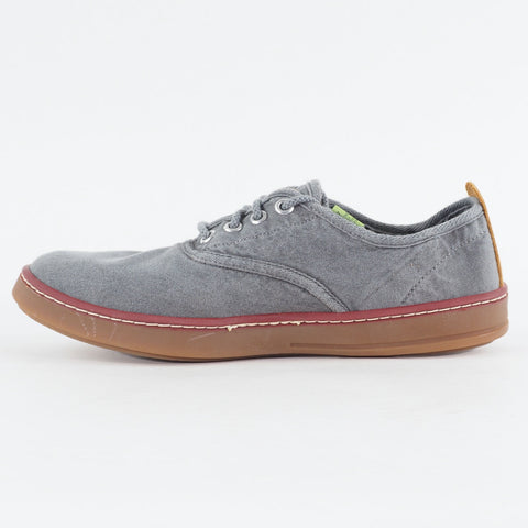 Mens Timberland EK Handcraft 4 Eye 5309A Grey Canvas Lace Up Low Casual Shoes