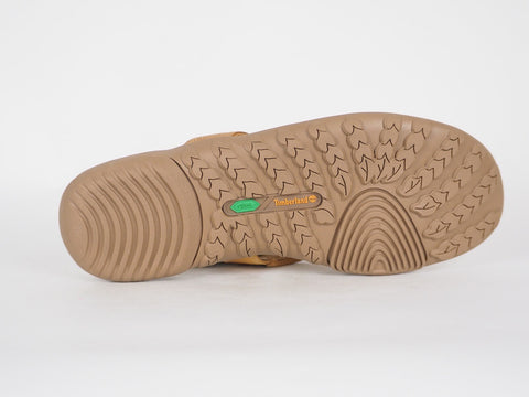 Womens Timberland Pinkham 25625 Tan Leather Casual Summer Shoes Thong Slippers