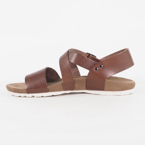 Mens Timberland EK City 45577 Brown Strap Up Leather Casual Everyday Sandals