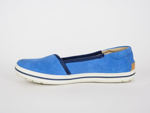 Womens Timberland EK Casco Bay 8829A Blue Leather Slip On Trainers