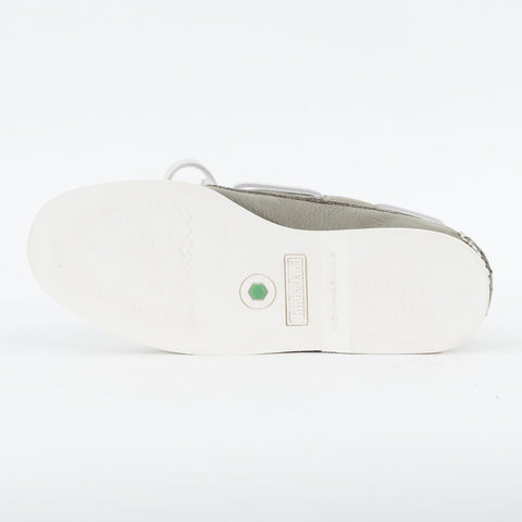 Mens Timberland Classic A21J7 Medium Grey Leather Lace Up Casual Boat Shoes