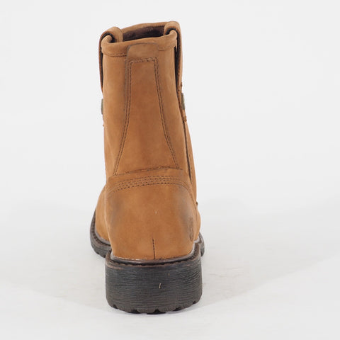 Womens Timberland EK Stodard 8700A Brown Leather PullOn Waterproof Walking Boots