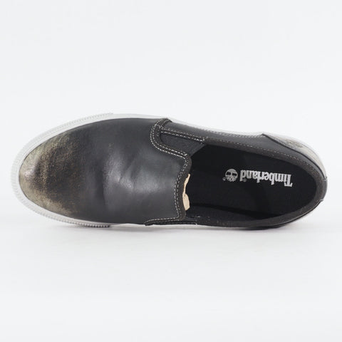 Mens Timberland Glastenbury A12OL Black Leather Slip On Casual Shoes