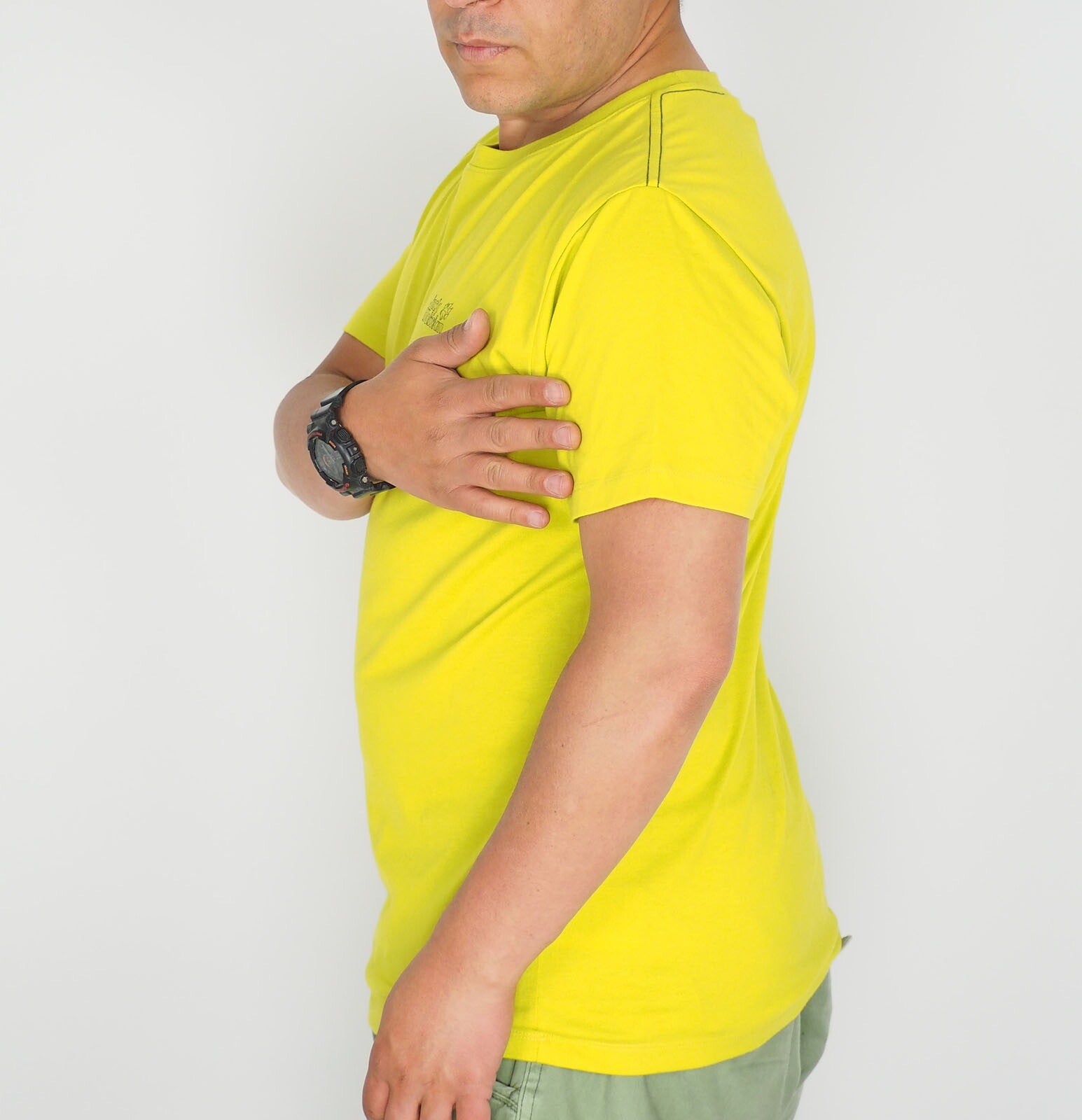 Mens Jack Wolfskin Paw Print Tee 1805141 Wild Lime Casual Short Sleeve T Shirt