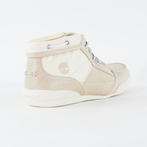 Mens Timberland EK Chukka 5265R Beige Leather Canvas Lace Up Casual Boots