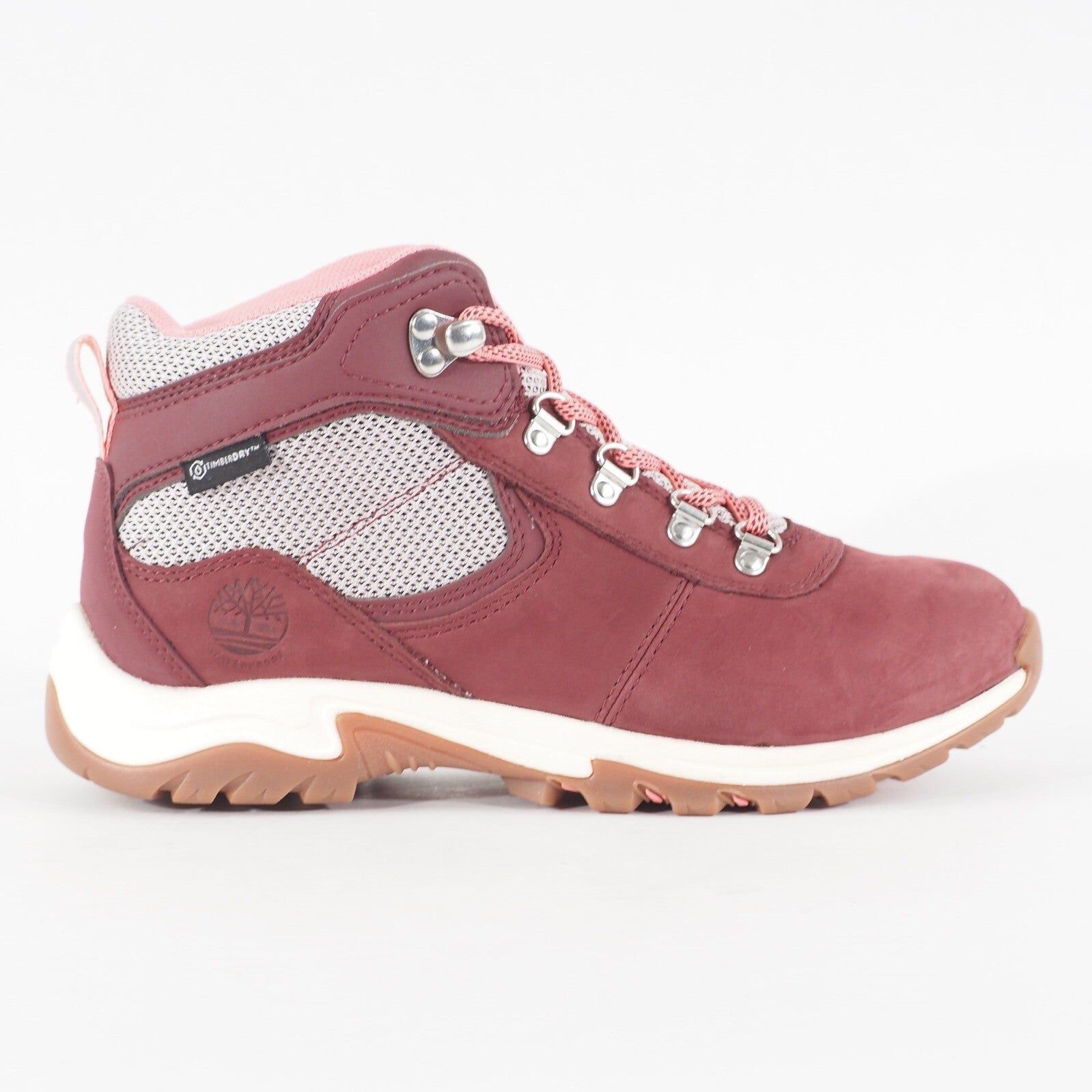Womens Timberland MT Maddsen A2FC6 Burgundy Nubuck Waterproof Mid Hiker Boots