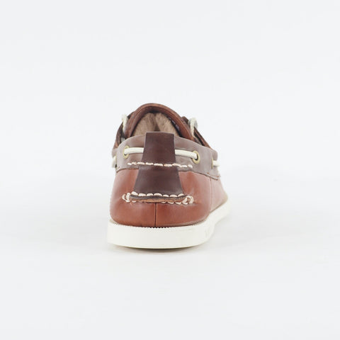 Mens Timberland Heritage CW 2 Eye A13HE Brown Leather Lace Up Casual Boat Shoes