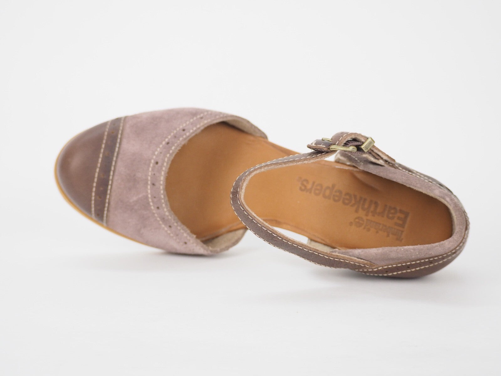 Womens Timberland Wingate 3704R Mauve Leather High Heels Formal Shoes