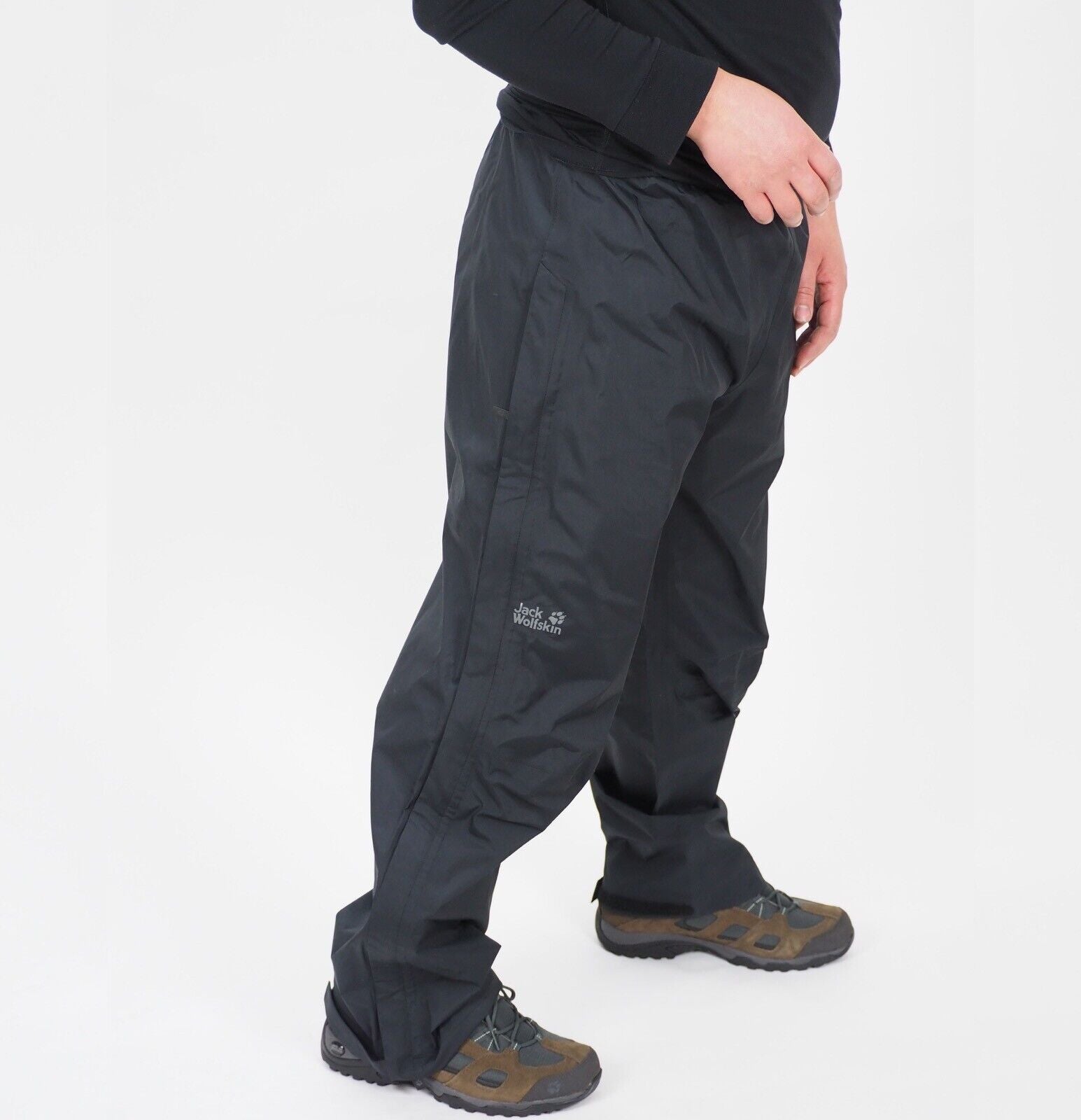 Mens Jack Wolfskin Texapore 500821 Black Warm Windproof Hiking Trousers