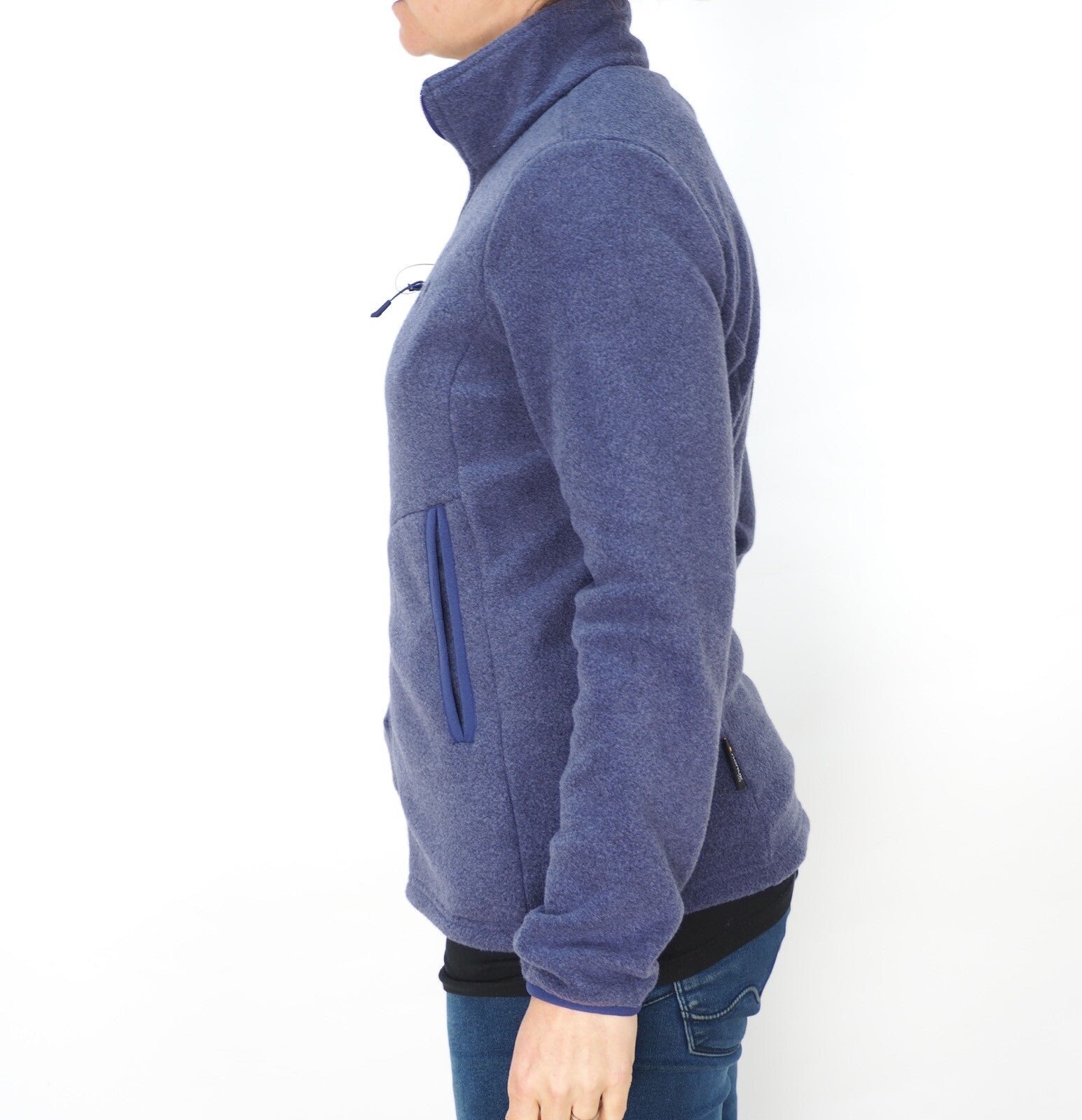 Womens Jack Wolfskin Nanuk 1707661 Dark Plum Soft Warm Fleece Zip Up Sweatshirt