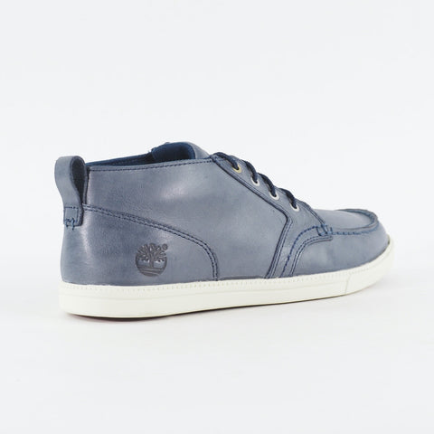 Mens Timberland Fulk LP Chukka A15FX Navy Blue Leather Lace Up Casual Shoes