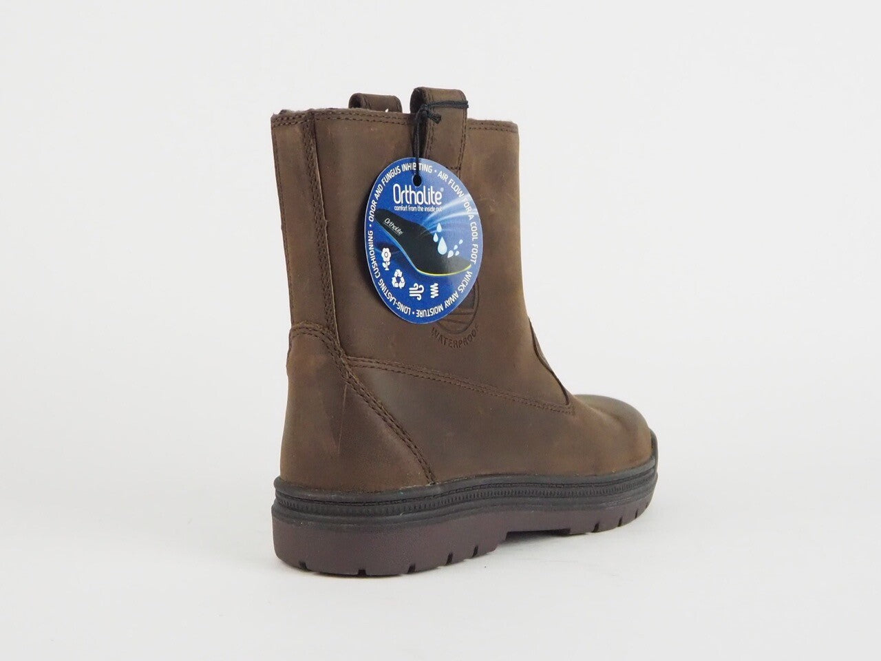 Boys Timberland Ramble Wild WP A17GI Brown Leather Pull On Waterproof Boots