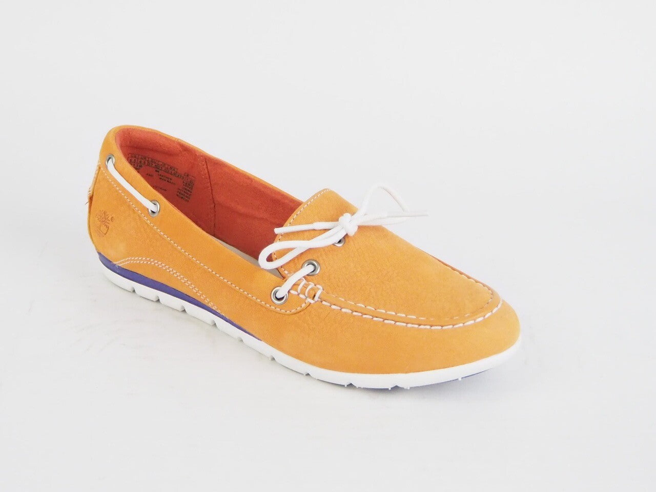 Womens Timberland Ek Harborside 1 Eye 8213B Wheat Leather Lace Up Loafers