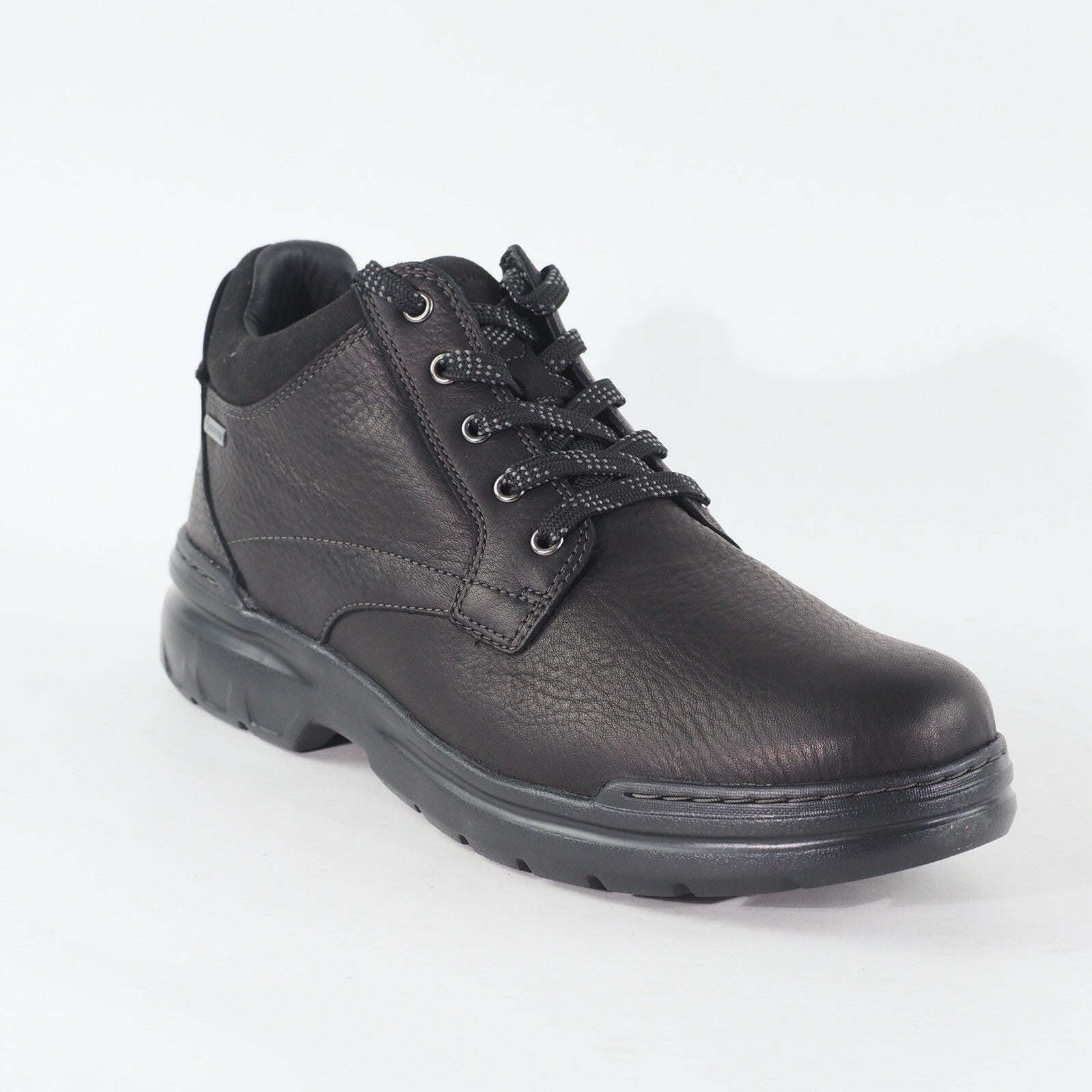 Mens Clarks Rockie Mid Gore Tex 28720 Black Leather Lace Up Casual Shoes