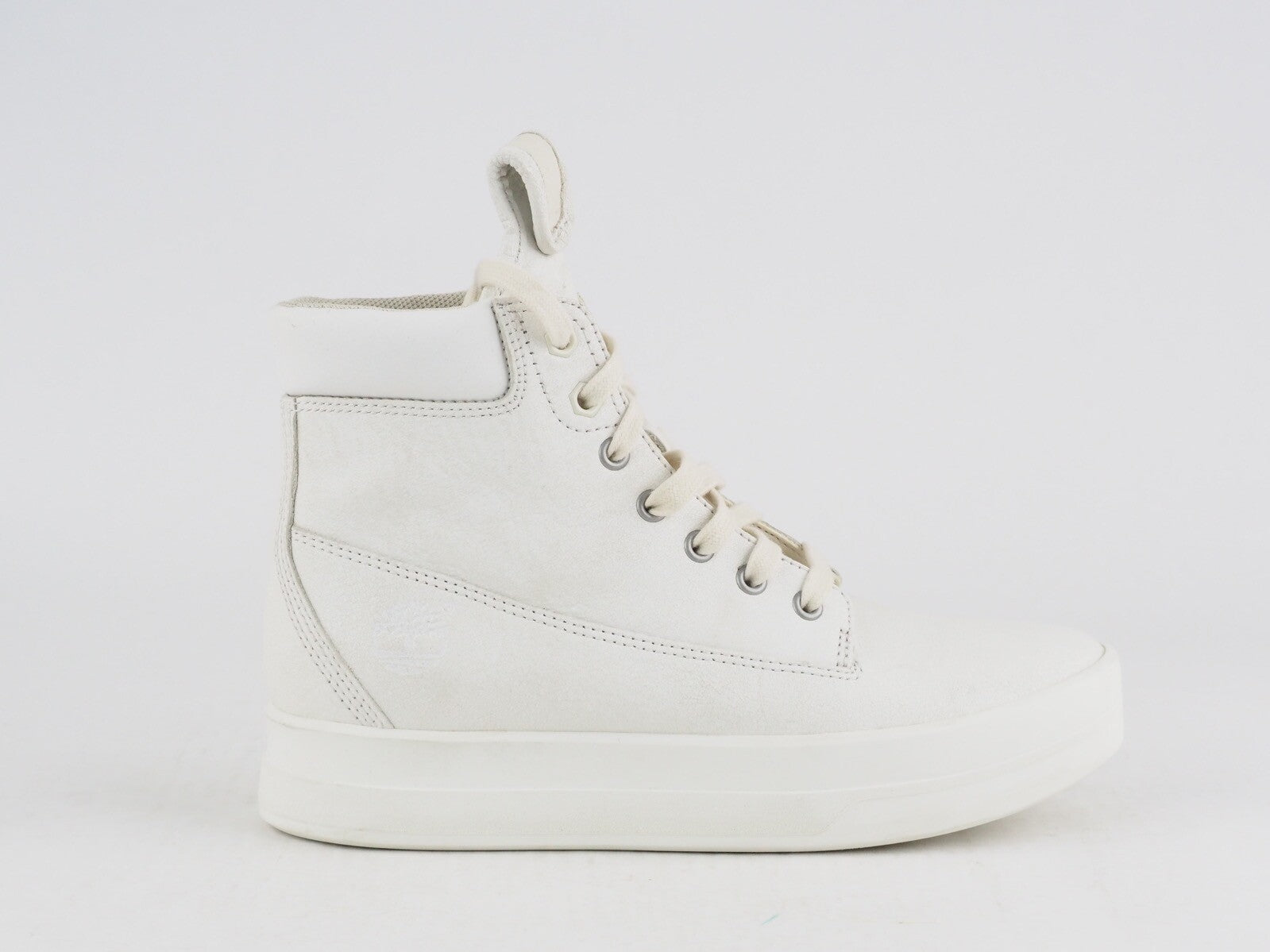 Womens Timberland Mayliss 6 In A1AJS White Leather Casual Trainers Chukka Boots