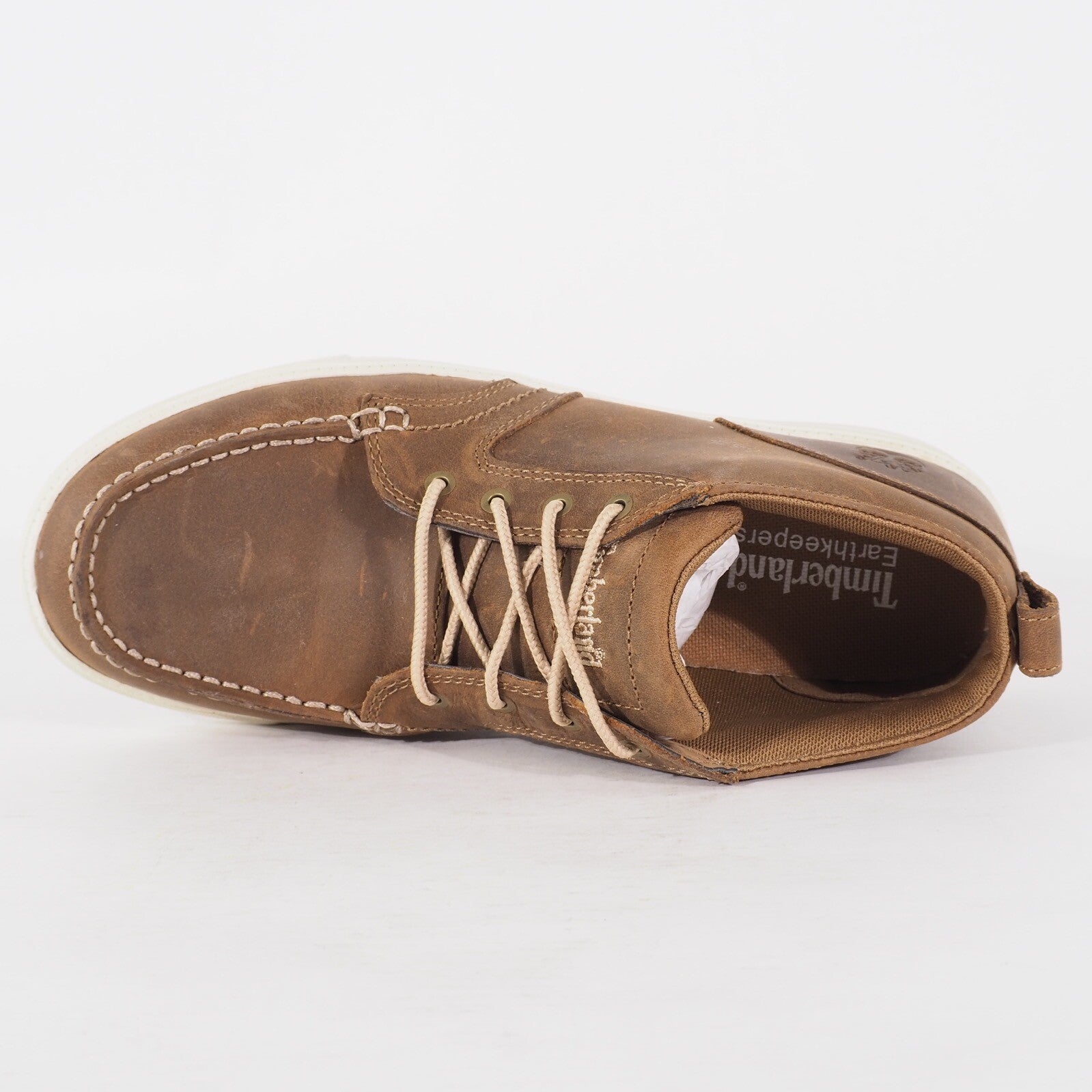 Mens Timberland EK Newmarket LP Chukka 6435A Brown Leather Lace Up Walking Shoes