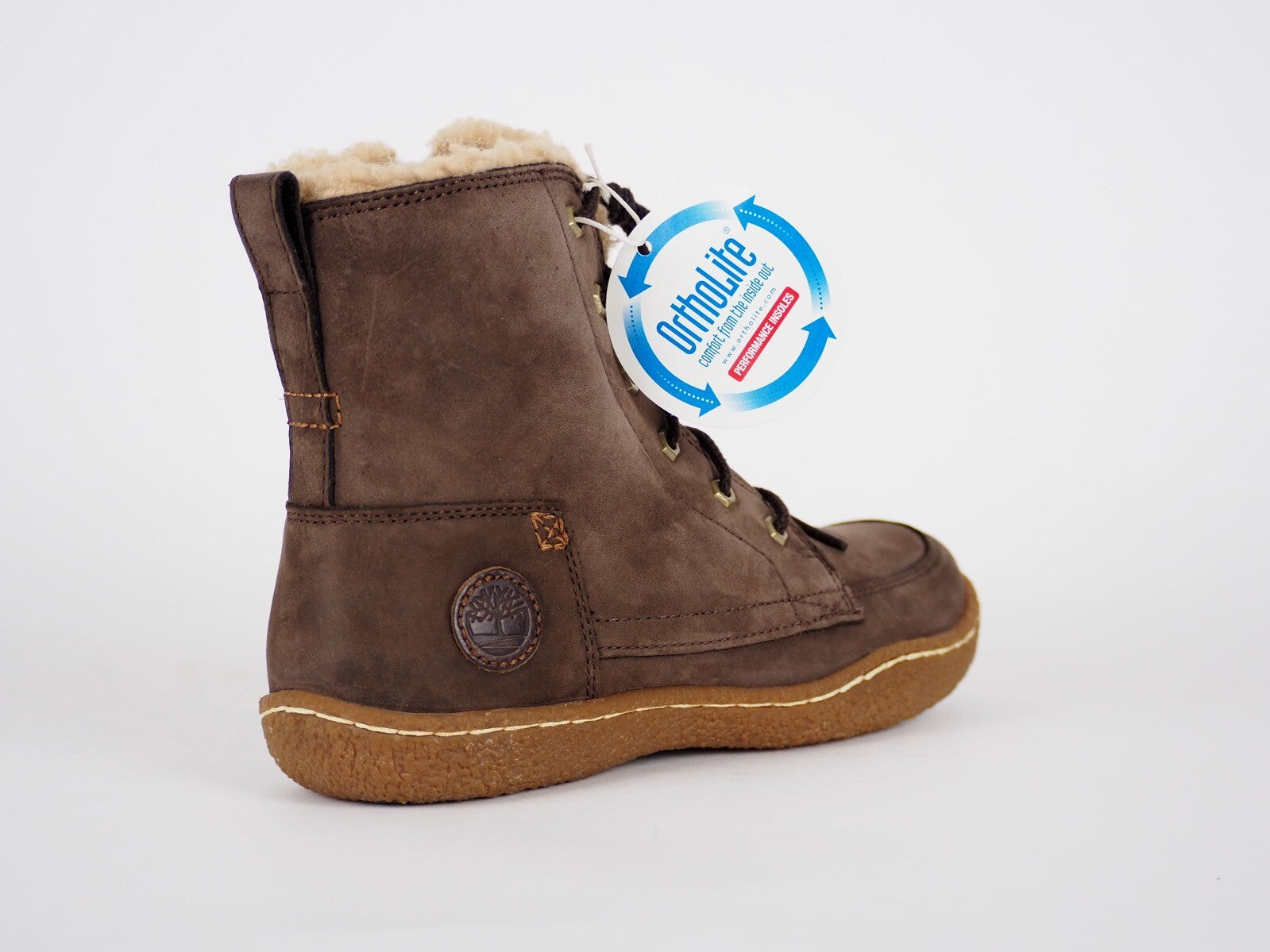 Junior Boys Timberland Grifton Hill 27979 Brown Leather Lace Up Winter Boots